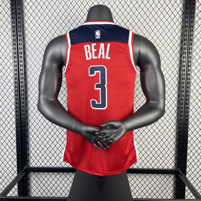 NBA Washington Wizards Jersey 2023 Bradley Beal #3 Basketball Jersey