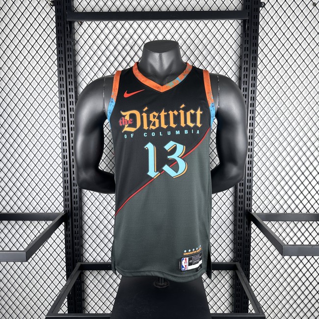 NBA Washington Wizards Jersey 2024 Jordan Poole #13 Basketball Jersey