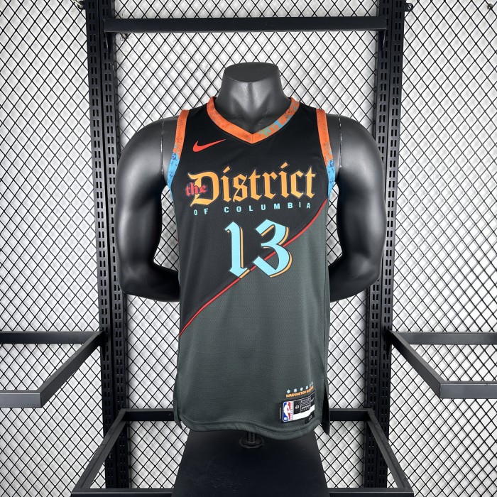 NBA Washington Wizards Jersey 2024 Jordan Poole #13 Basketball Jersey
