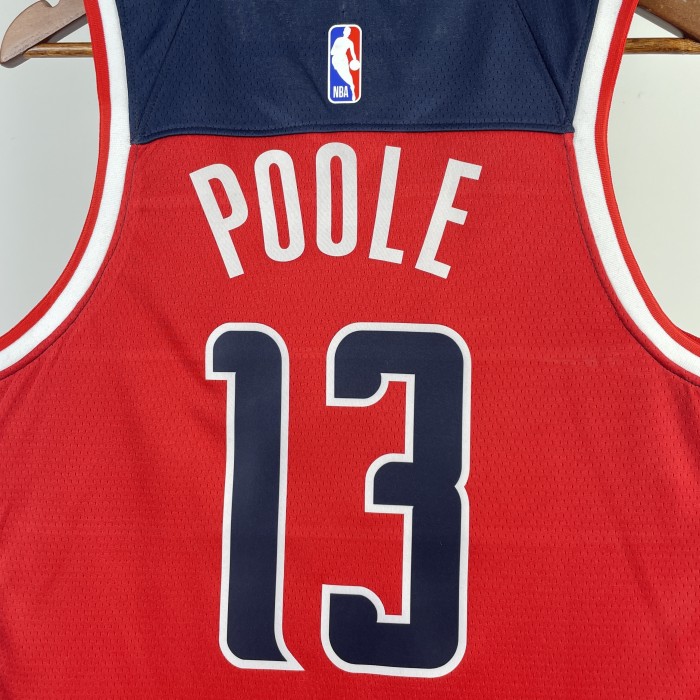 NBA Washington Wizards Jersey 2023 Jordan Poole #13 Basketball Jersey