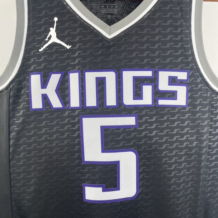 NBA Sacramento Kings Jersey 2024 De'Aaron Fox #5 Basketball Jersey