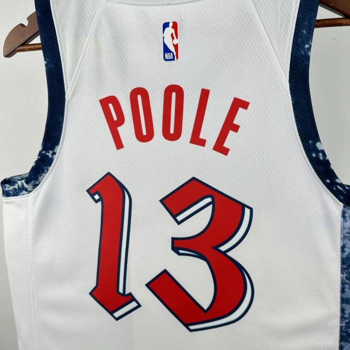 NBA Washington Wizards Jersey 2025 Jordan Poole #13 Basketball Jersey