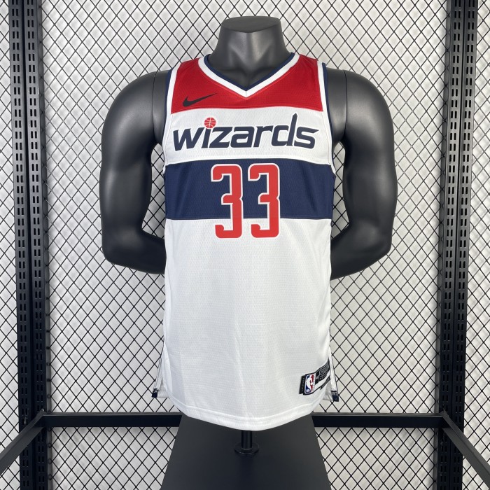 NBA Washington Wizards Jersey 2023 Kyle Kuzma #33 Basketball Jersey
