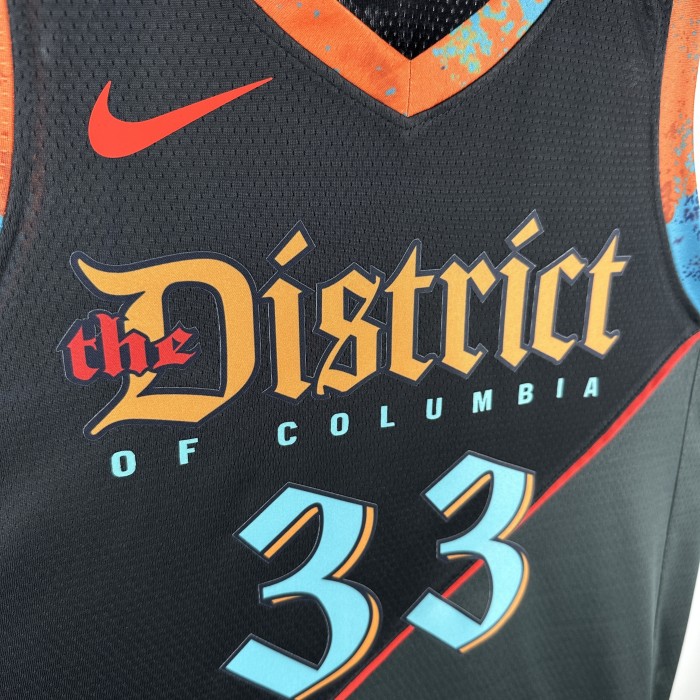 NBA Washington Wizards Jersey 2024 Kyle Kuzma #33 Basketball Jersey