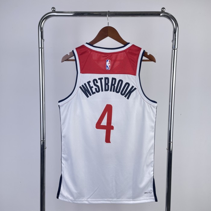NBA Washington Wizards Jersey 2023 Russell Westbrook #4 Basketball Jersey
