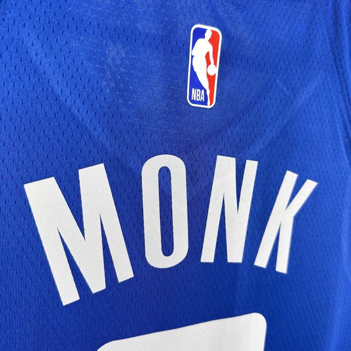 NBA Sacramento Kings Jersey 2024 Monk #0 Basketball Jersey