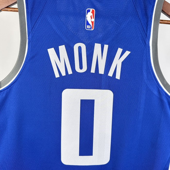 NBA Sacramento Kings Jersey 2024 Monk #0 Basketball Jersey