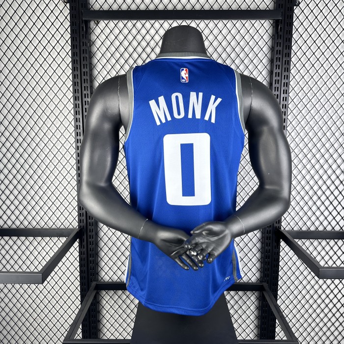 NBA Sacramento Kings Jersey 2024 Monk #0 Basketball Jersey