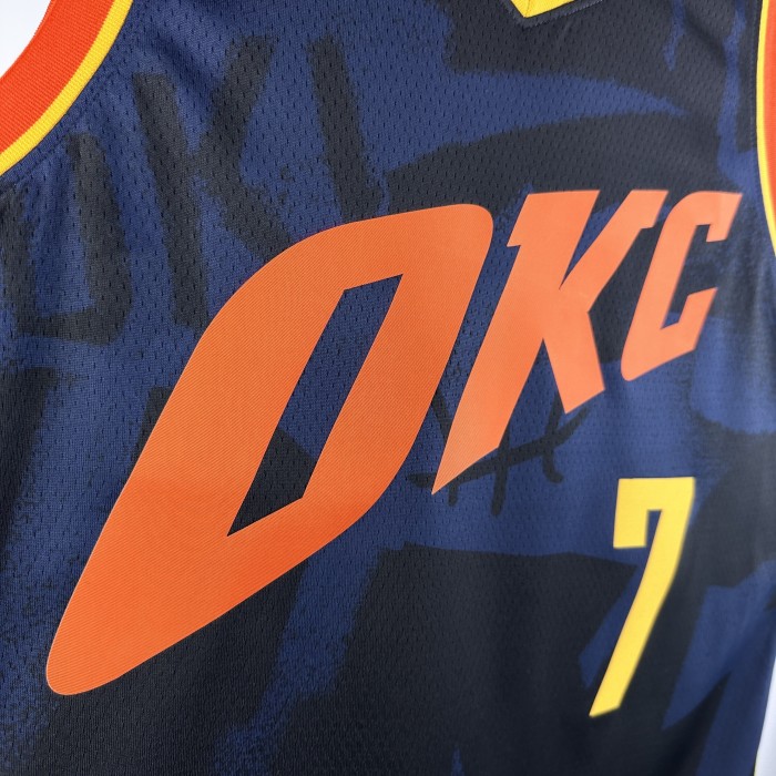 NBA Thunder Jersey 2024 Holmgren #7 Basketball Jersey