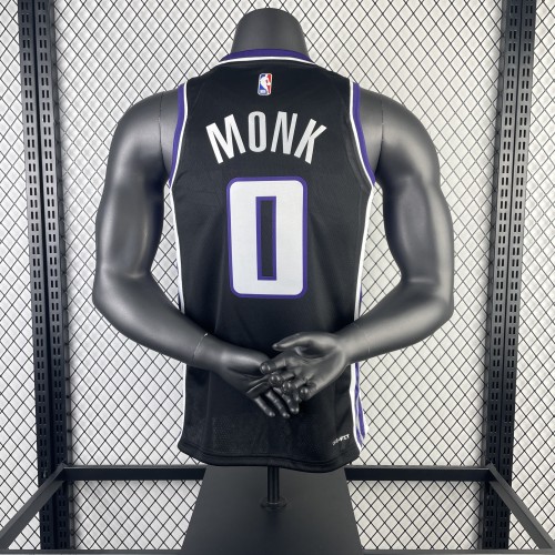 NBA Sacramento Kings Jersey 2024 Monk #0 Basketball Jersey