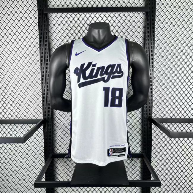 NBA Sacramento Kings Jersey 2024 Westbrook #18 Basketball Jersey