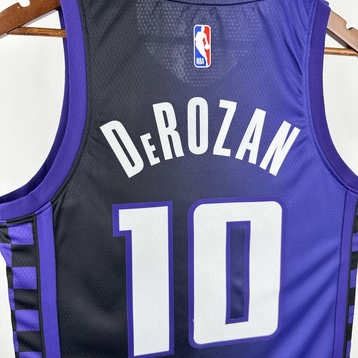 NBA Sacramento Kings Jersey 2024 DeMar DeRozan #10 Basketball Jersey