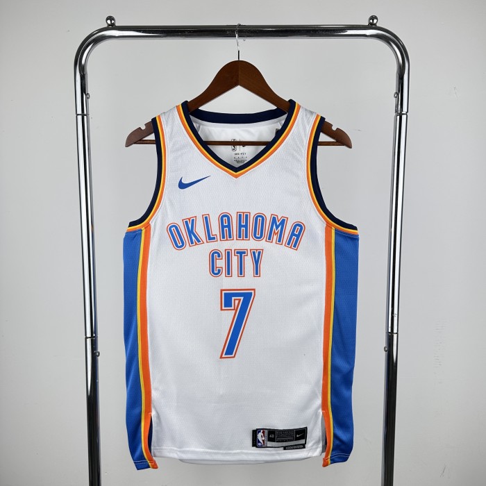 NBA Thunder Jersey 2023 Holmgren #7 Basketball Jersey