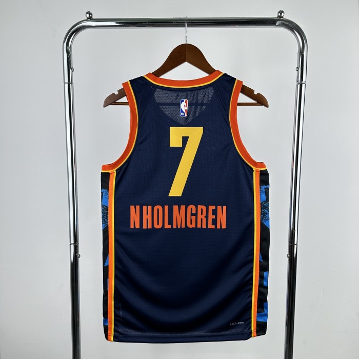 NBA Thunder Jersey 2025 Holmgren #7 Basketball Jersey