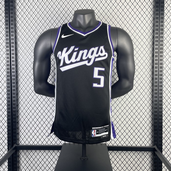NBA Sacramento Kings Jersey 2024 Fox #5 Basketball Jersey