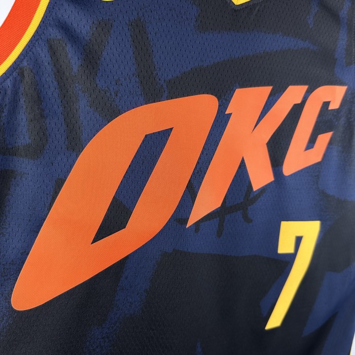 NBA Thunder Jersey 2024 Holmgren #7 Basketball Jersey