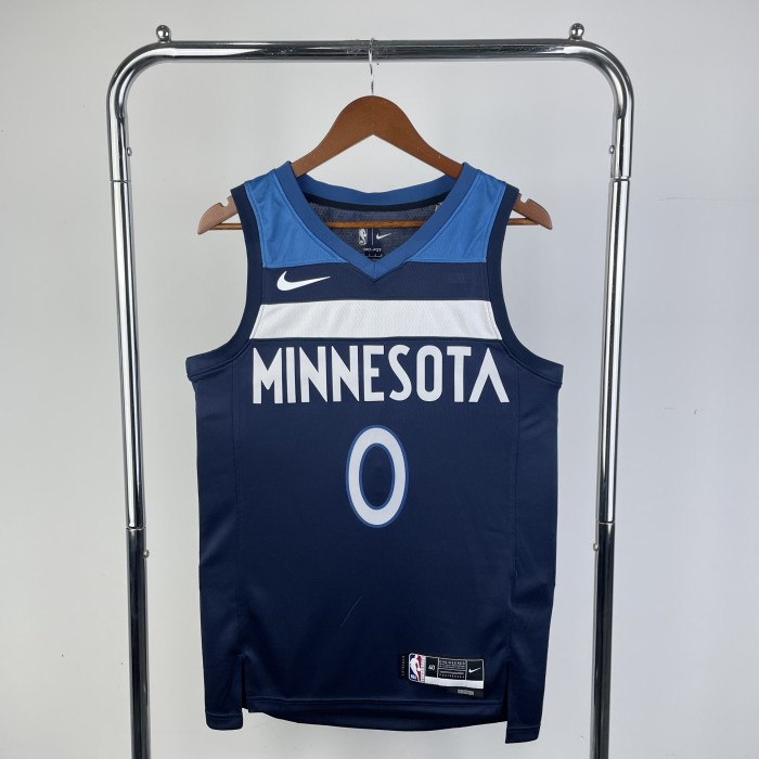 NBA Timberwolves Jersey 2023 Russell #0 Basketball Jersey