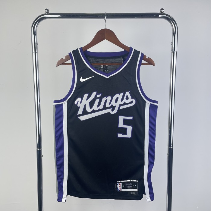 NBA Sacramento Kings Jersey 2024 Fox #5 Basketball Jersey