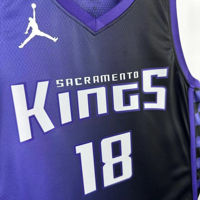 NBA Sacramento Kings Jersey 2024 Westbrook #18 Basketball Jersey