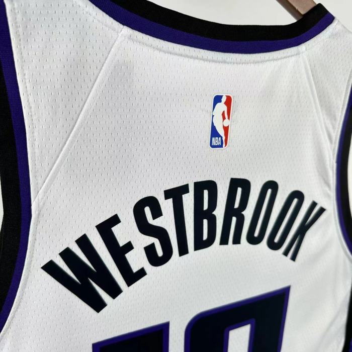 NBA Sacramento Kings Jersey 2024 Westbrook #18 Basketball Jersey