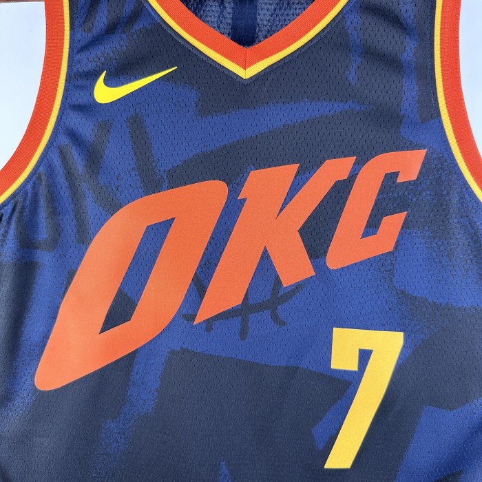 NBA Thunder Jersey 2024 Holmgren #7 Basketball Jersey