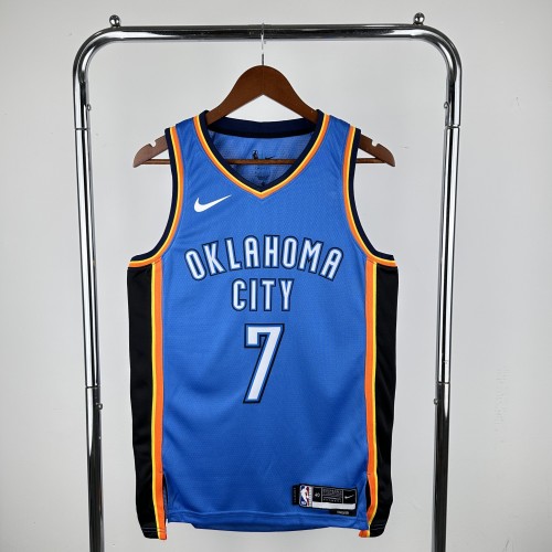 NBA Thunder Jersey 2023 Holmgren #7 Basketball Jersey