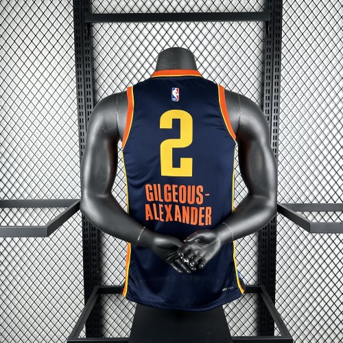NBA Thunder Jersey 2025 Gilgeous-Alexander #2 Basketball Jersey