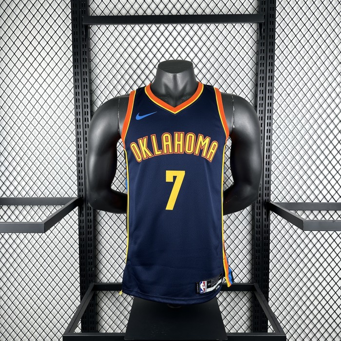 NBA Thunder Jersey 2025 Holmgren #7 Basketball Jersey