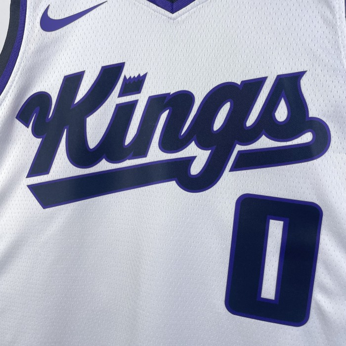 NBA Sacramento Kings Jersey 2024 Monk #0 Basketball Jersey