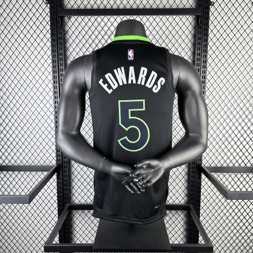 NBA Timberwolves Jersey 2023 Edwards #5 Basketball Jersey