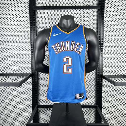 NBA Thunder Jersey 2023 Gilgeous-Alexander #2 Basketball Jersey