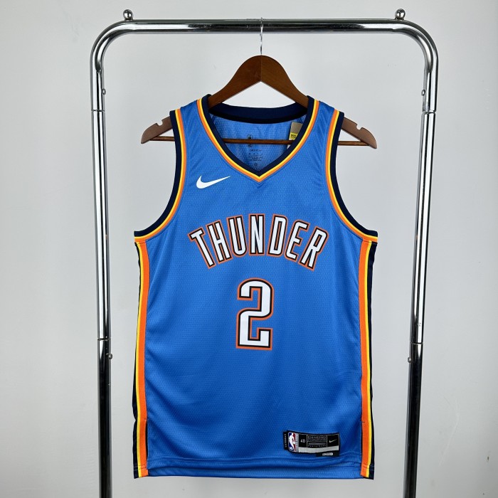 NBA Thunder Jersey 2023 Gilgeous-Alexander #2 Basketball Jersey