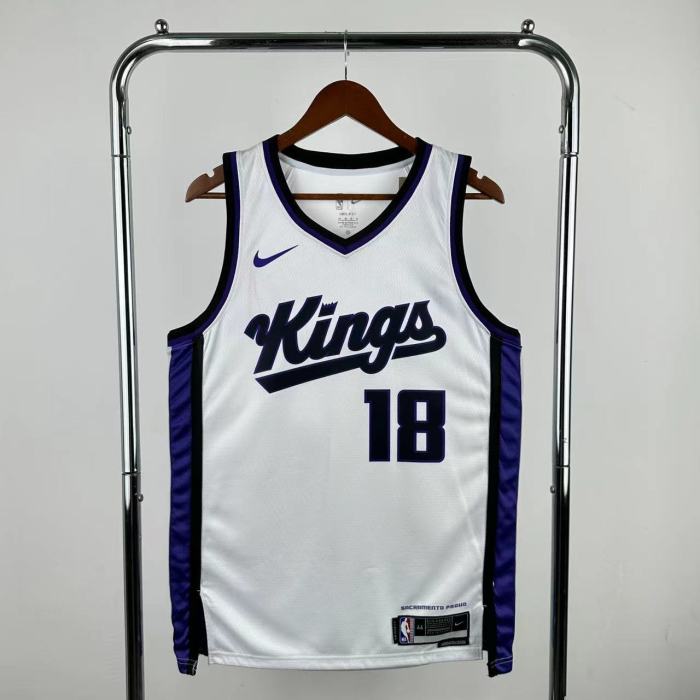 NBA Sacramento Kings Jersey 2024 Westbrook #18 Basketball Jersey