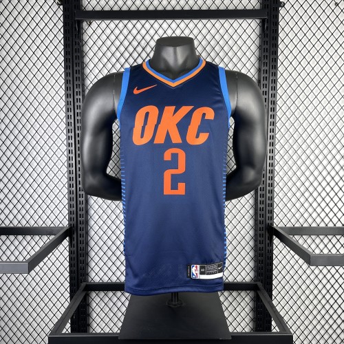 NBA Thunder Jersey 2025 Gilgeous-Alexander #2 Basketball Jersey