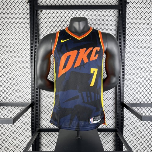 NBA Thunder Jersey 2024 Holmgren #7 Basketball Jersey