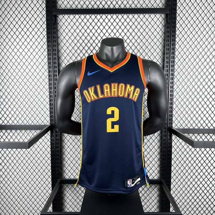 NBA Thunder Jersey 2025 Gilgeous-Alexander #2 Basketball Jersey