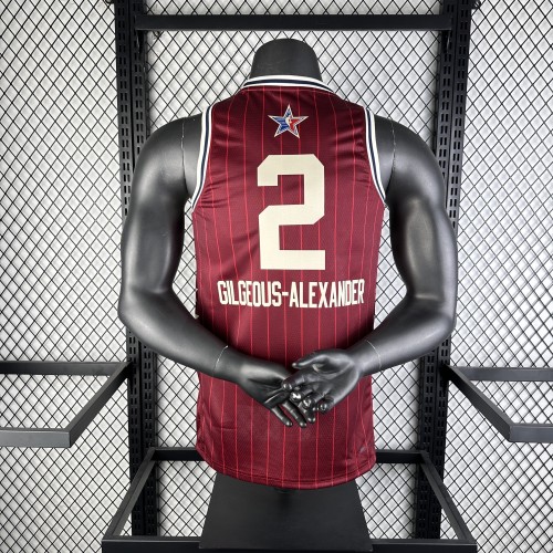 NBA ALL STAR Jersey 2024 Gilgeous-Alexander #2 Basketball Jersey