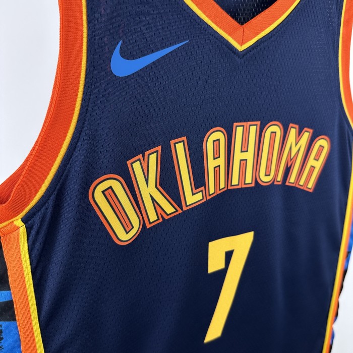 NBA Thunder Jersey 2025 Holmgren #7 Basketball Jersey