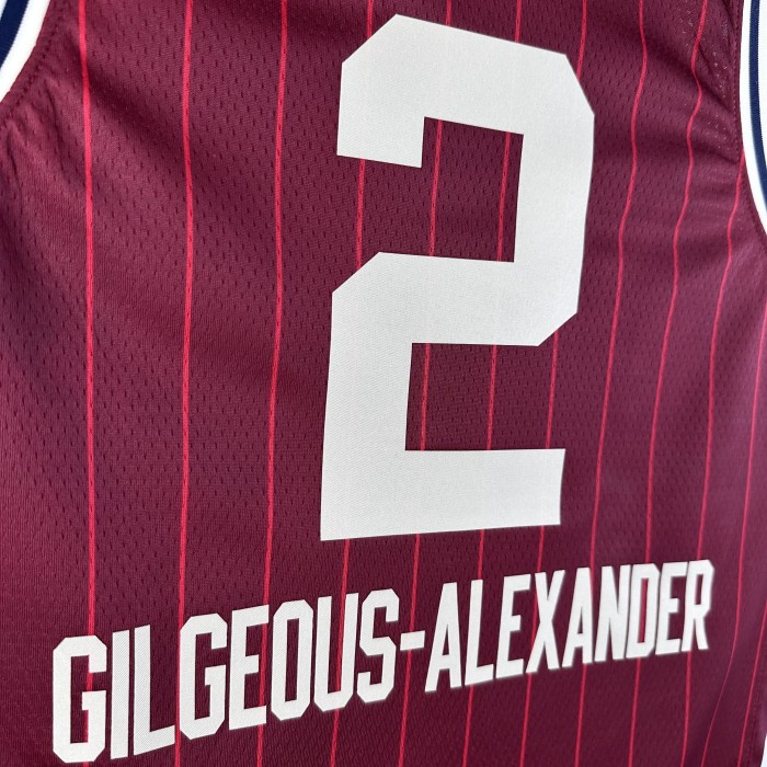 NBA ALL STAR Jersey 2024 Gilgeous-Alexander #2 Basketball Jersey