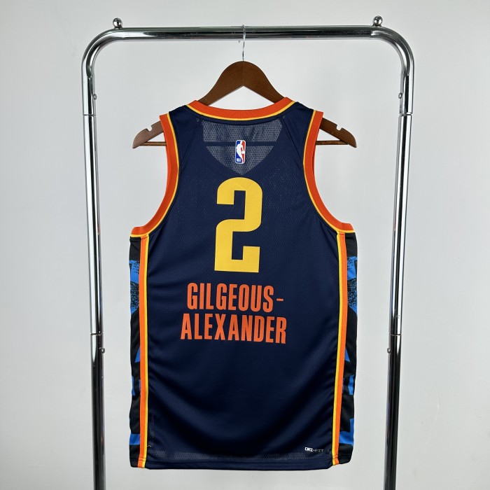 NBA Thunder Jersey 2025 Gilgeous-Alexander #2 Basketball Jersey