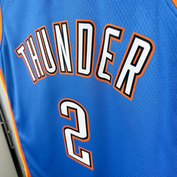 NBA Thunder Jersey 2023 Gilgeous-Alexander #2 Basketball Jersey