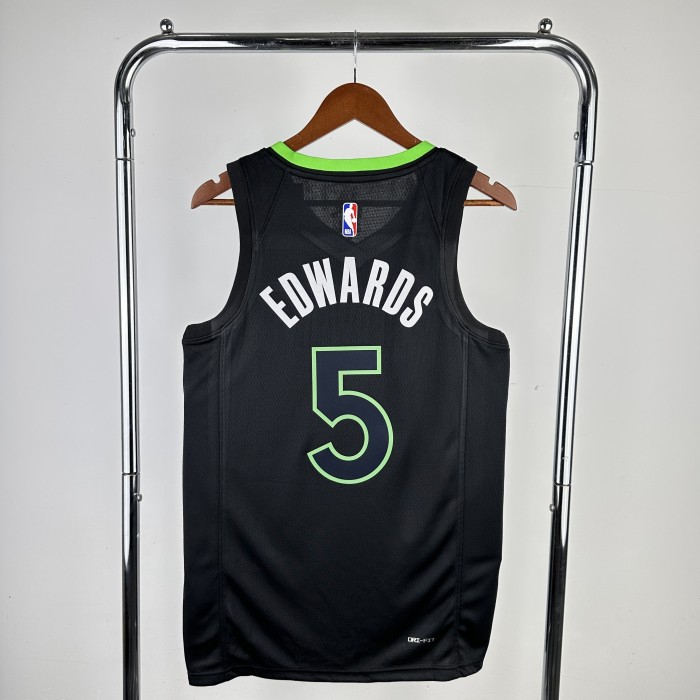 NBA Timberwolves Jersey 2023 Edwards #5 Basketball Jersey