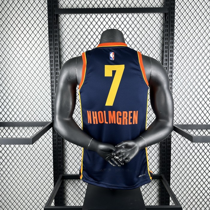 NBA Thunder Jersey 2025 Holmgren #7 Basketball Jersey