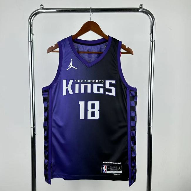 NBA Sacramento Kings Jersey 2024 Westbrook #18 Basketball Jersey