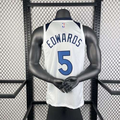 NBA Timberwolves Jersey 2023 Edwards #5 Basketball Jersey