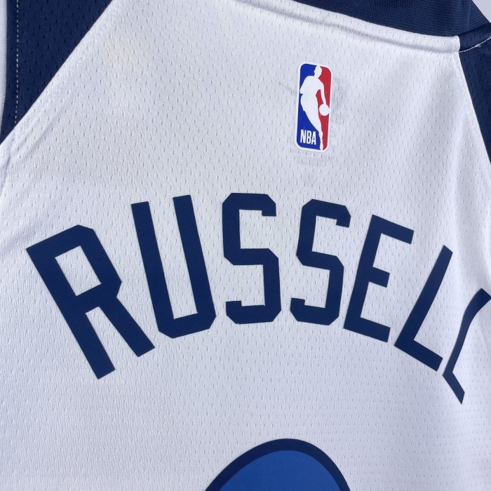 NBA Timberwolves Jersey 2023 Russell #0 Basketball Jersey