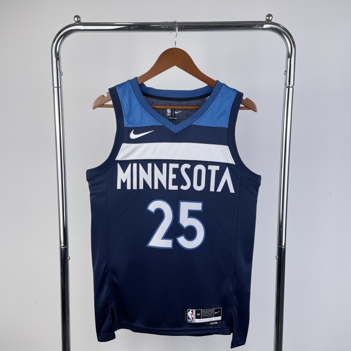 NBA Timberwolves Jersey 2023 Rose #25 Basketball Jersey