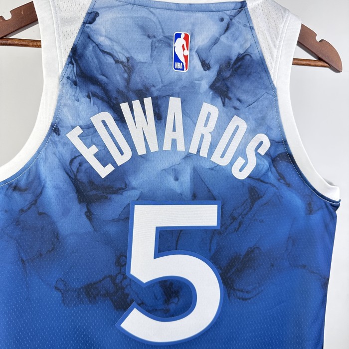 NBA Timberwolves Jersey 2024 Edwards #5 Basketball Jersey