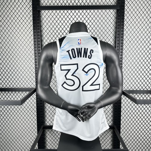 NBA Timberwolves Jersey 2025 Towns #32 Basketball Jersey