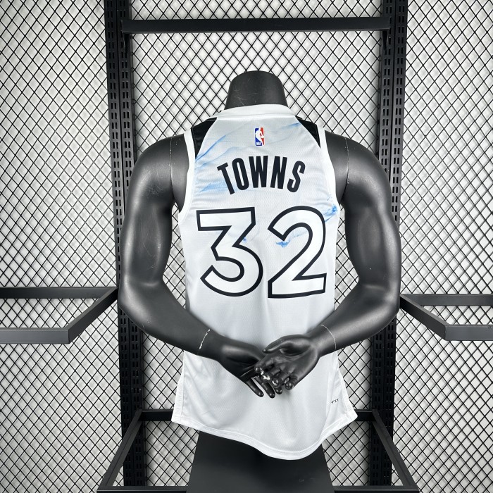 NBA Timberwolves Jersey 2025 Towns #32 Basketball Jersey